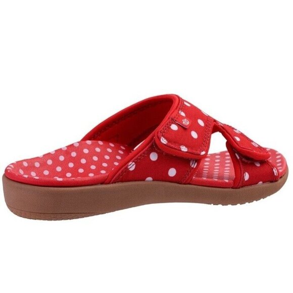 Spenco Kholo Sandal Women’s 7 D Orthotic Red Polka‎ Dot New - Picture 3 of 6